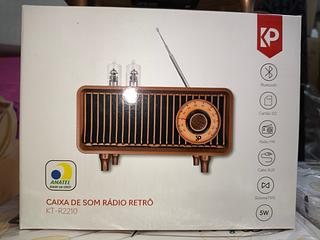 CAIXA DE SOM RÁDIO RETRO