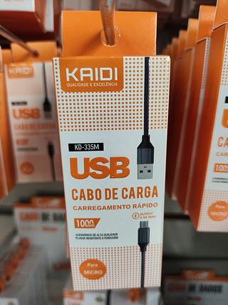 Cabo usb de carregando micro USB KAIDI