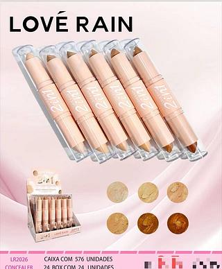Corretivo e contorno 2in1 /24pcs Love rain