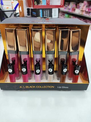 Lip Gloss All Black Collection Playboy C/24un