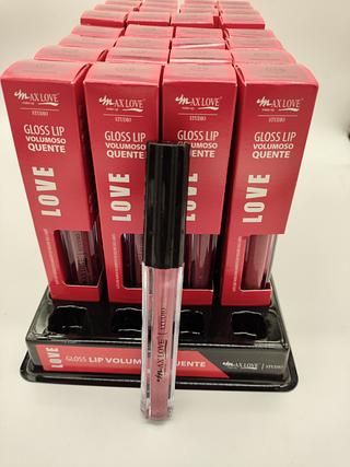 Gloss Lip Volumoso Quente 154 Translúcido Max Love C/32un