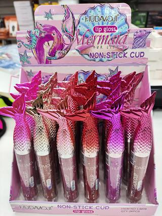 Lip Gloss Mermaid our Little Non-Stick cup Hudamoji C/24un