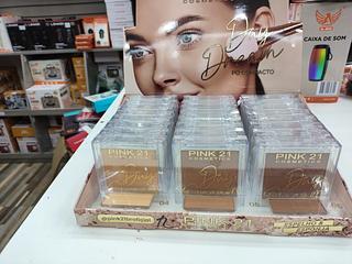 Pó Compacto Espelho e Esponja Day Dream Pink 21 C/24un