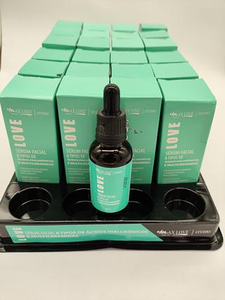 Sérum Facial 8 tipos de Ácidos Hialurônicos e Multiceramidas MaxLove C/24un