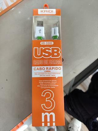 cabo carregador USB tipo C KAIDI