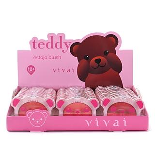 Estojo de Blush Teddy /24unid Vivai
