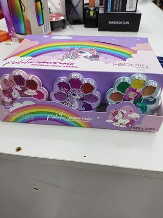 Paleta Unicórnio Estojo Sombra Febella C/24un