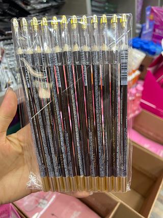 Lapis Para Olhos Com Apontador Marrom Fenzza 12 un