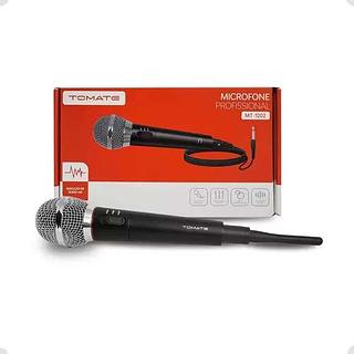 Microfone 2 Em 1 Profissional Com E Sem Fio Som Tv Karaoke