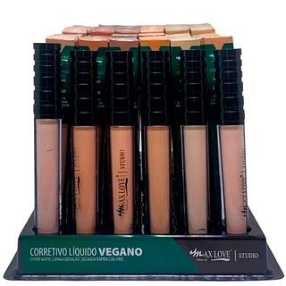 Corretivo Líquido Vegano Box 01 Cor 40 ao 45 Max Love - Box c/ 48 unid