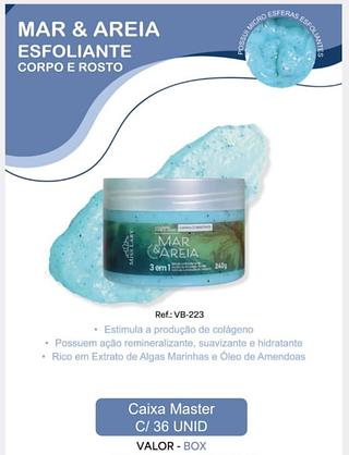 Esfoliante Corpo e rosto Mar & Areia Miss Lary