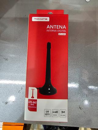 Antena TV Digital MTV-3015 Tomate Hdtv Uhf Vhf Interna 4 a 6 Dbi e Cabo 3m