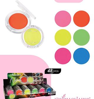PALETATA DE SOMBRA NEON YOYOMAQUIAMOR 48UNI