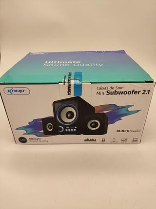 Caixa de Som Mini Subwoofer 2.1 Knup