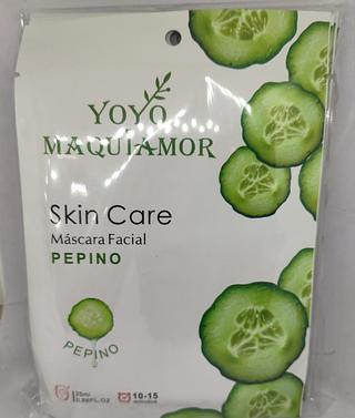 MÁSCARA FACIAL PEPINO YOYOMAQUIAMOR 10UN