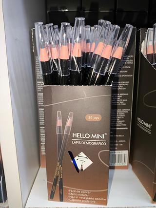 Lápis demográfico cor preto 36 uni Hello mini