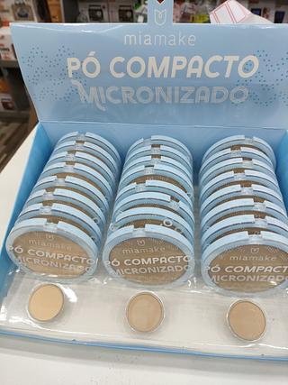 Pó Compacto Micronizado Cores Claras Mia Make C/24un