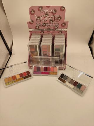Paleta de Sombras &Glitter Love Maker Pink 21C/24un