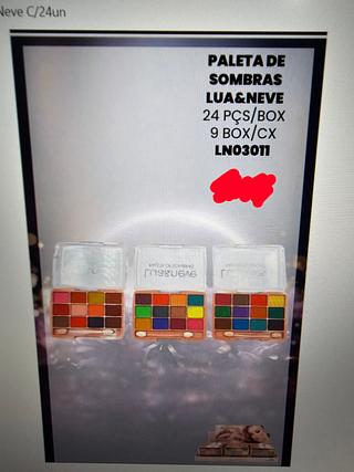 Paleta de Sombras Lua e Neve C/24un