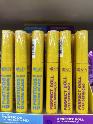 Máscara de Cílios Postiços Ultra Black Hd Perfect Doll Sis C/36un