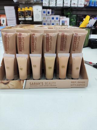Base Líquida Natural Look Sarah'S Beauty C/24un
