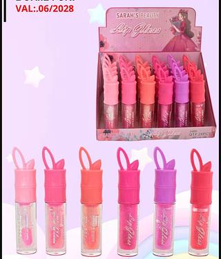 LIP GLOSS SARAH'S BEAUTY BOX COM 24PCS