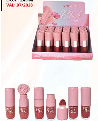 BLUSH LIQUIDOSARAHS BEAUTY BOX COM 24PCS