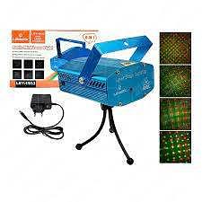 Jogo de Luz Laser Projetor Holografico Canhao Festas 6 em 1(LEY-1933)