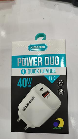 FONTE DE CARREGADOR T110 40W PD+QC3.0 KIMASTER