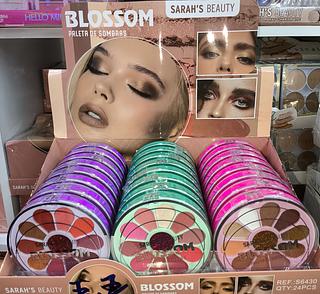 Paleta de sombra blossom sarahs beauty 24 unidade