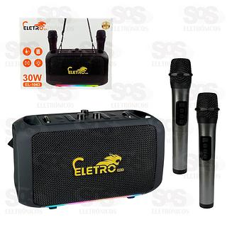 Caixa De Som 30W Com Microfone Eletromex