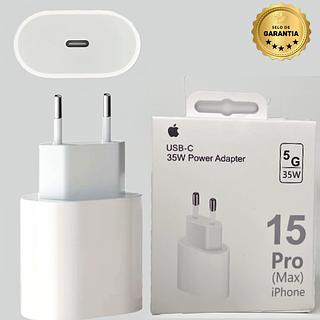 Base Fonte Carregador para iPhone 15 USB-C Turbo 35w - Linha 15 Pro MAX