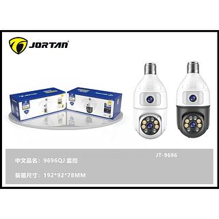 Câmera Segurança Ip Wifi Lâmpada 360º Hd Zoom Visão Noturna JT-9696PRO APP YOOSEE COR PRETO