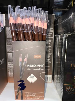 Lápis demográfico cor marrom 36 uni Hello mini