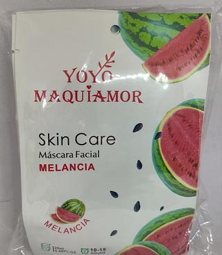 MÁSCARA FACIAL MELÂNCIA YOYOMAQUIAMOR 10UN