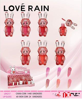 Lip Gloss Robbit c/24pçs Love Rain