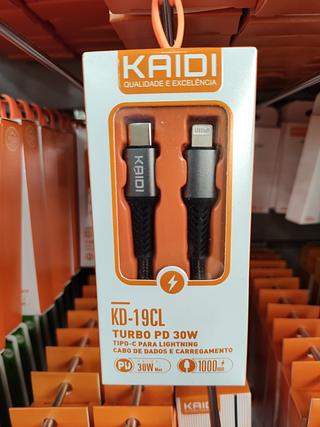 Cabo carregador tipo C para Lightning KAIDI