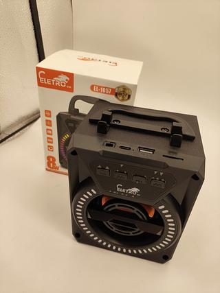 Caixa De Som 8W Com Suporte de Celular Eletromex EL-1057