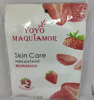 MÁSCARA FACIAL MORANGO YOYOMAQUIAMOR 10UN