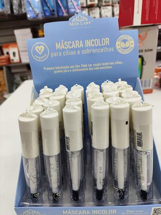 Máscara Incolor para Cílios e Sobrancelhas Miss Lary C/30un