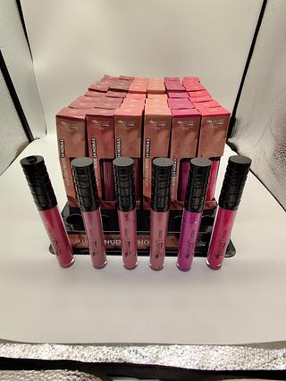 Batom Líquido Nude 24hs 07 ao 12 MaxLove C/48un