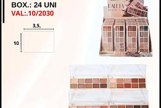 S6744 PALETA DE SOMBRA SARAHS BEAUTY 24UNI