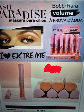 Máscara de Cílios Lash Paradise Á prova d'água Volume Bobbi Rara C/24un