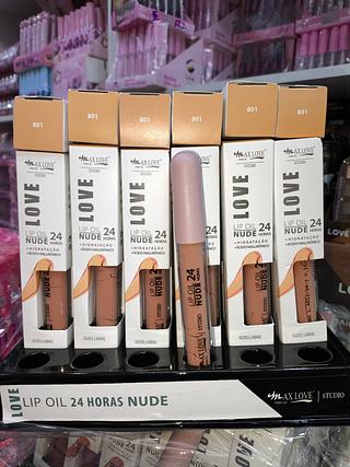 LIP OIL NUDE 24HORA NÚMERO 801 MAX LOVE 36 uni
