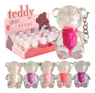 Gloss Labial Infantil Ursinho Teddy Vivai Box C/ 24 Unidades