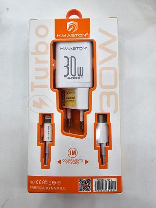 Carregador Turbo 30W Tipo C - IOS H'Maston