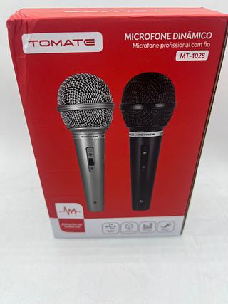 Microfone com fio com 2