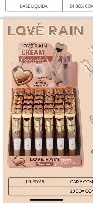 Corretivo matte/ 36pçs (LR-F2015) Love rain