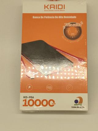 CARREGADOR PORTATIL KAIDI KD-956 3 SAIDAS DE CABO 10000 Mah