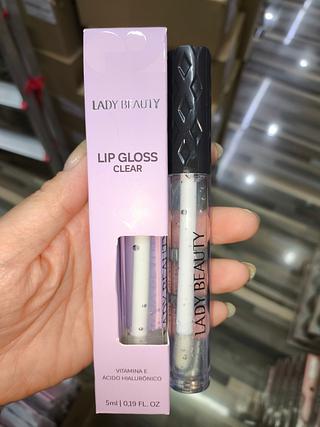 DISPLAY LIP GLOSS CLEAR 36UN - LADY BEAUTY